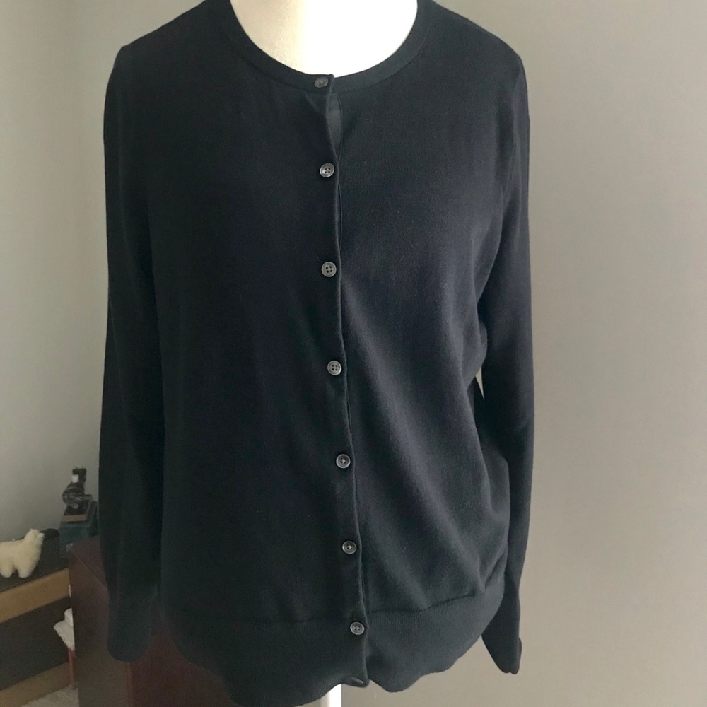 Black Land’s End cardigan size Med